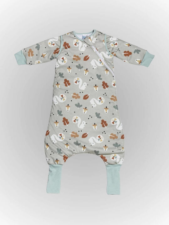 Tender Spring Sleeping Bag with Feet 1 Tog Bay Leaf Mint with Detachable Sleeves