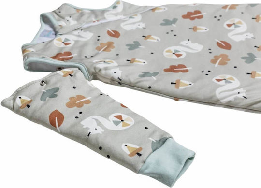 Tender Spring Sleeping Bag with Feet 1 Tog Bay Leaf Mint with Detachable Sleeves