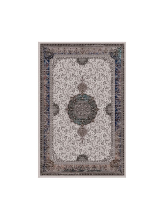 All Season Rug Rectangular with Fringes Grey