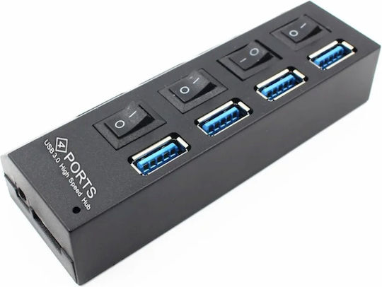 USB Хъб 4 Порта USB 3.0 с Връзка USB-A