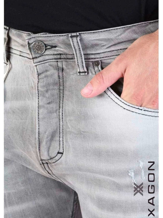 Xagon Man Pantaloni de Bărbați din Jean Gri