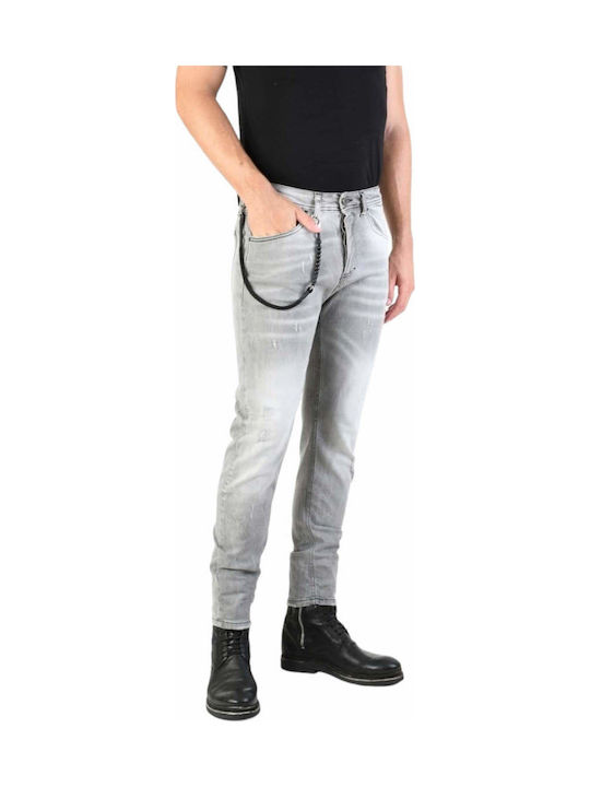 Pantaloni Jeans pentru Bărbați Elastic Gri