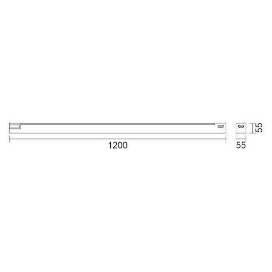 Spot Light LED Lumina liniară Lumină Plafon 50W Alb natural 120cm