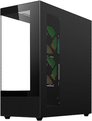 Savio Midi Tower Computer Case with Window Panel Black