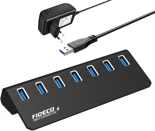 Fideco Hub 7 Θυρών USB 3.0 με σύνδεση USB-A