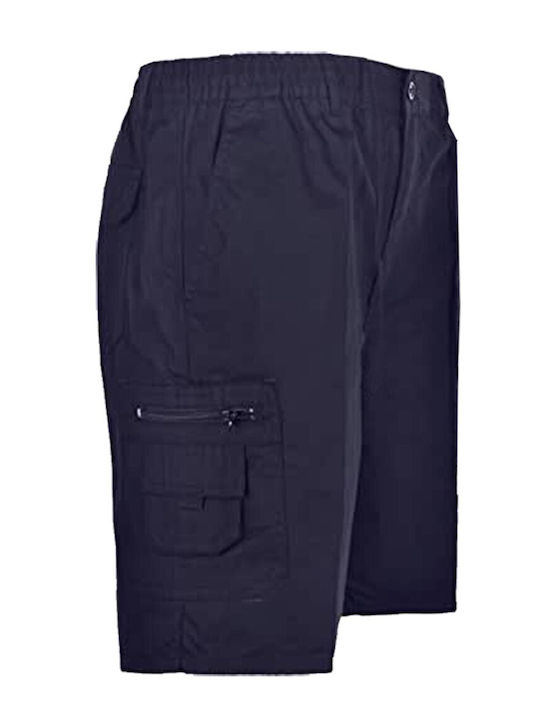 Primo&secondo Pantaloni Scurți Cargo pentru Bărbați 5-Pack Bumbac Negru-Bej-Carbon-Kaki-Bleumarin