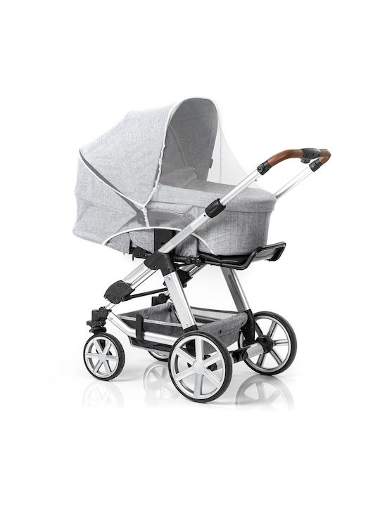 Reer Mosquito Net for Stroller Bitesafe Made of Tulle with Elastic Band White