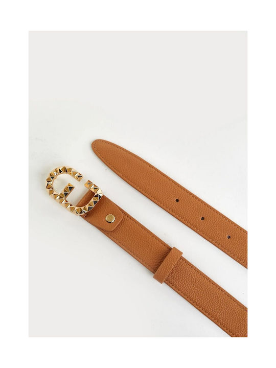 Gaudi Logo Belt Camel