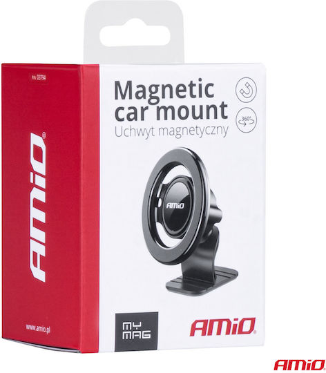 AMiO Suport Auto pentru Telefon cu magnet Neagră