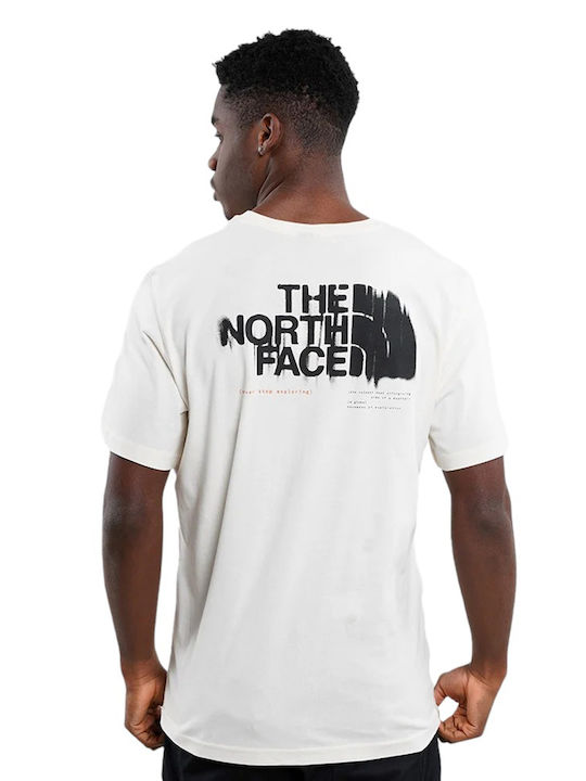 The North Face T-shirt Bărbătesc cu Mânecă Scurtă Alb