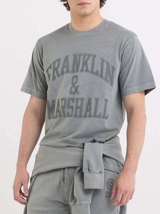 Franklin & Marshall Ανδρικό T-shirt Κοντομάνικο Gray