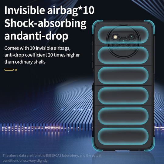 Techsuit Shield Umschlag Rückseite Silikon Schwarz (Poco X3 NFC / X3 Pro)