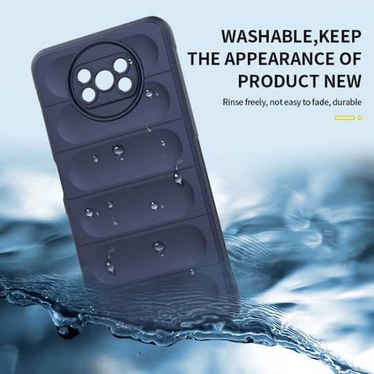 Techsuit Shield Umschlag Rückseite Silikon Schwarz (Poco X3 NFC / X3 Pro)