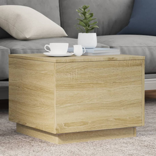 Square Side Table Wooden Sonoma Oak M50xL50xH40cm