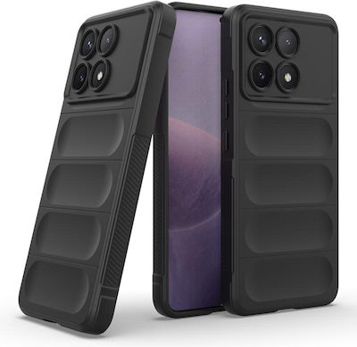 Techsuit Shield Umschlag Rückseite Silikon Grün (Poco X6 Pro)