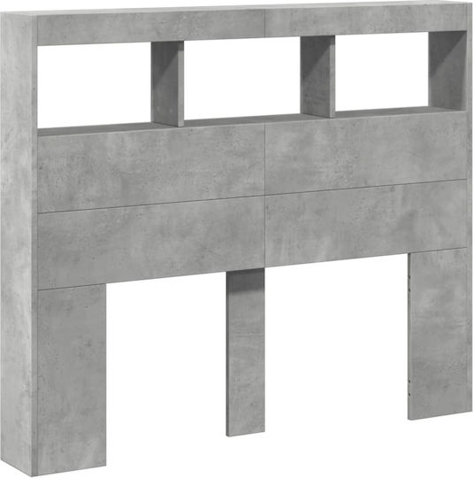 vidaXL Wooden Bed Headboard Gray 120x102cm