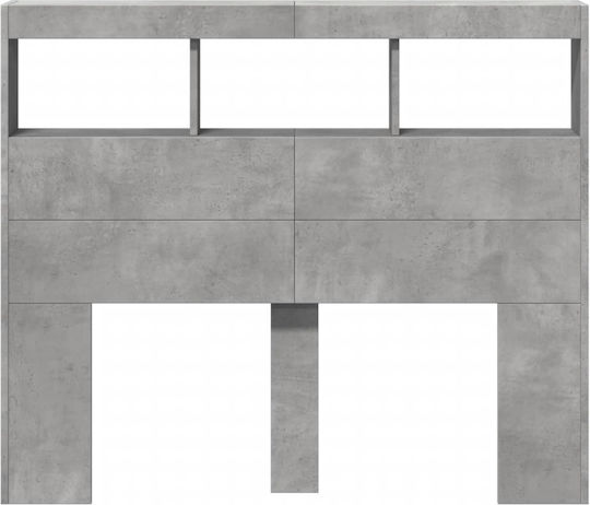vidaXL Wooden Bed Headboard Gray 120x102cm