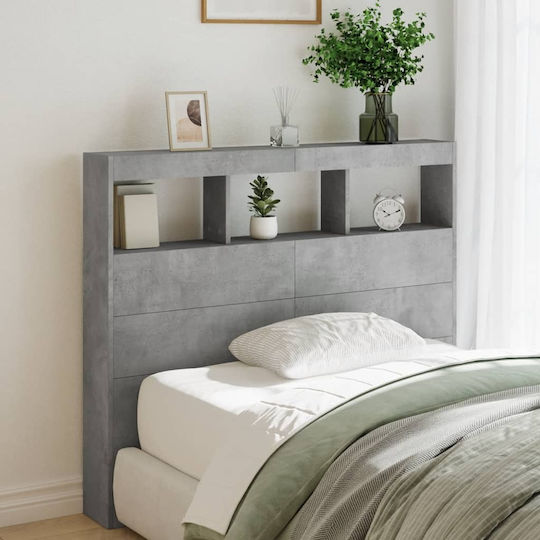 vidaXL Wooden Bed Headboard Gray 120x102cm