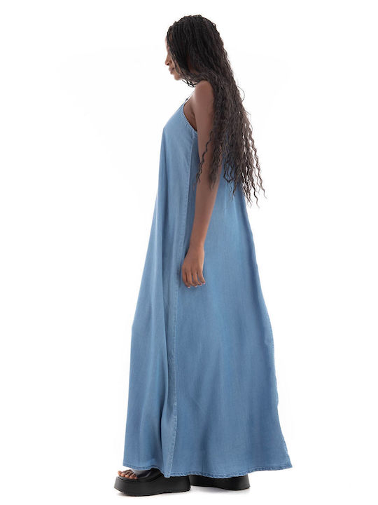 Vero Moda Maxi Φόρεμα Medium Aged Denim