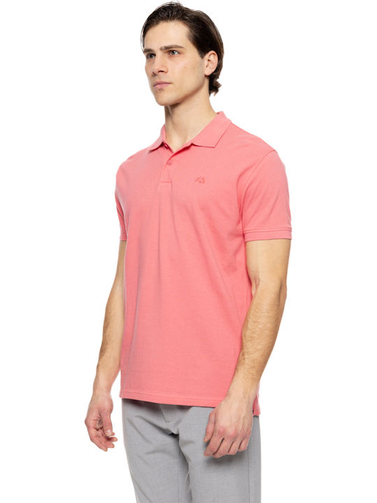 Herrenblusen Polo Kurzarm T-Shirt Rosa