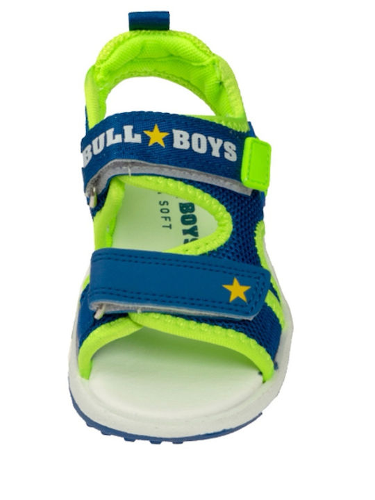 Bull Boys Sandale Copii cu Scratch & Lumini Albastre