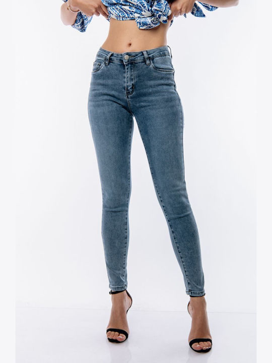 Blue Stretch Denim Jeans