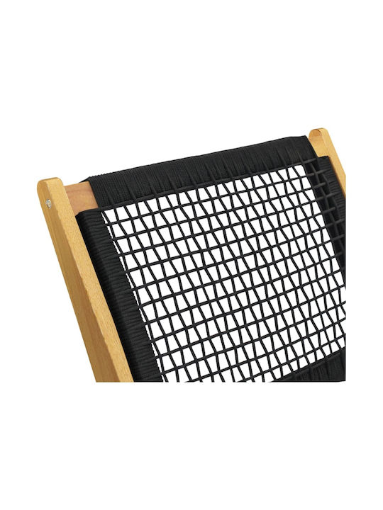 Καρέκλα Εξωτερικού Χώρου Ξύλινη Καφέ 60x135x65εκ.