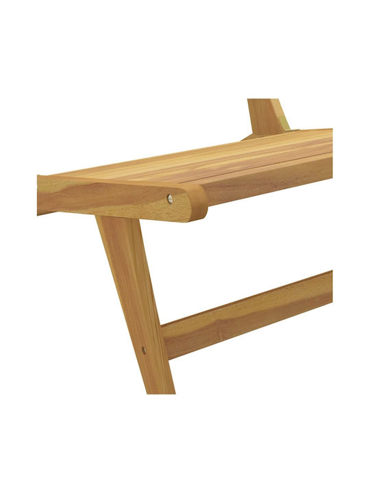 Outdoor Chair Wooden Coffee 60x135x65cm