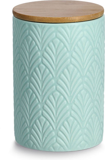 Zeller Vase Allgemeine Verwendung mit luftdichtem Deckel Keramik Grün 720ml Zeller Vase Allgemeine Verwendung mit luftdichtem Deckel Keramik Grün 720ml