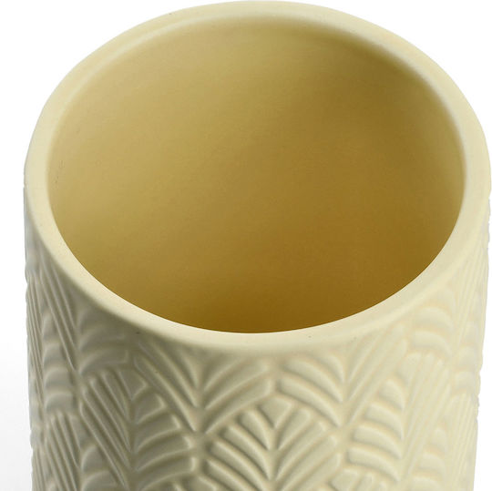 Zeller Vase Allgemeine Verwendung mit luftdichtem Deckel Keramik Gelb 720ml