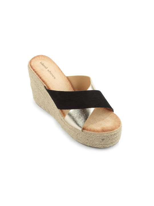 Fshoes Platforme dama Negre