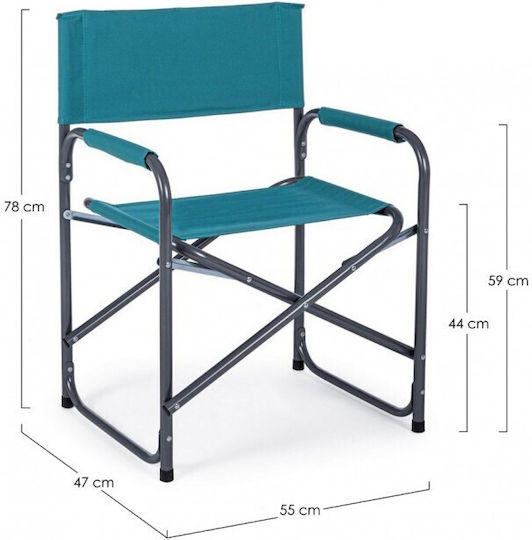 Regiestuhl Olbia Turquoise 0815089 56x47x80cm