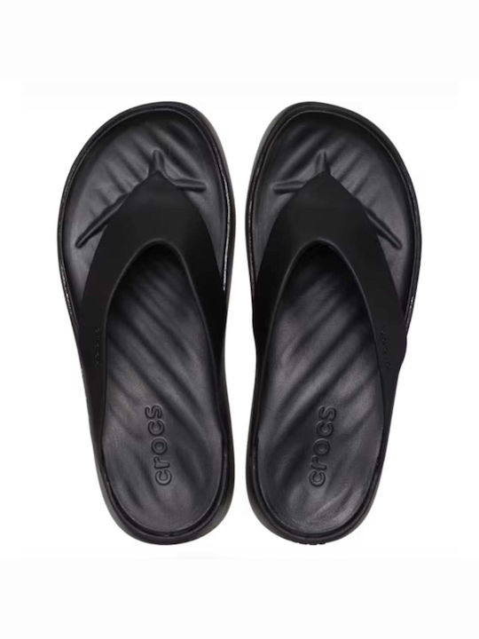 Crocs Women's Platform Flip Flops Black