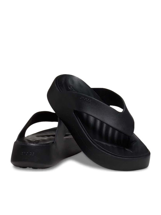 Getaway Women's Platform Flip Flops Black