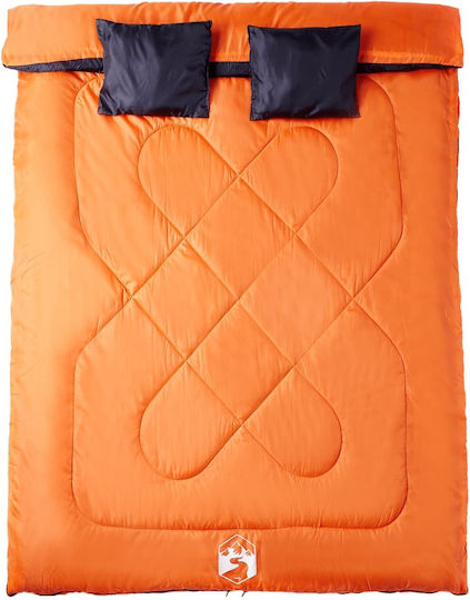 vidaXL Sac de dormit Dublu Portocaliu
