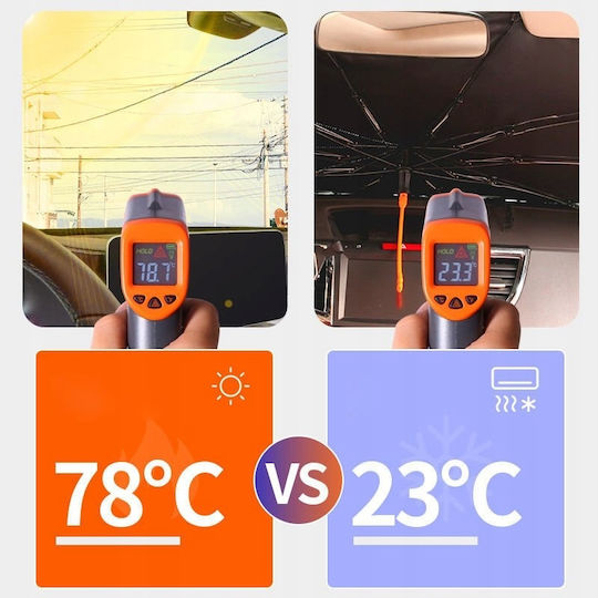 Internal Car Windshield Sunshade Umbrella 140x79cm