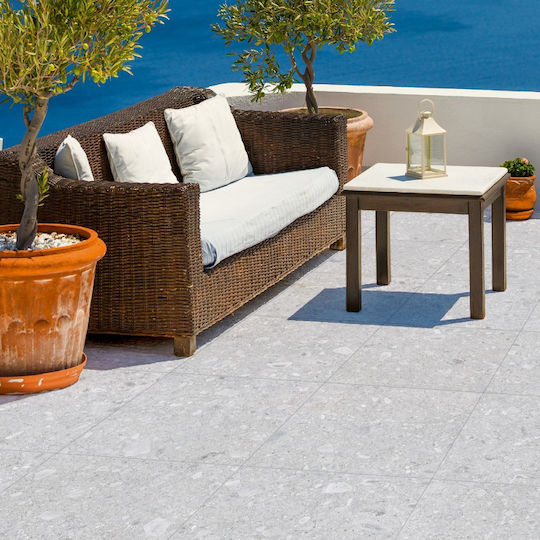 Keratile Плочка от Гранит Матов 60x60см Светло сиво