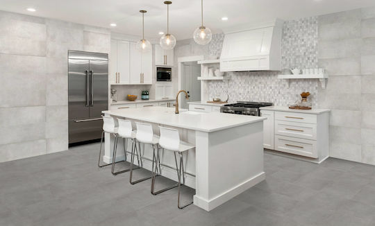 Keros Decorado Fliese Boden Innenbereich 90x30cm Gris