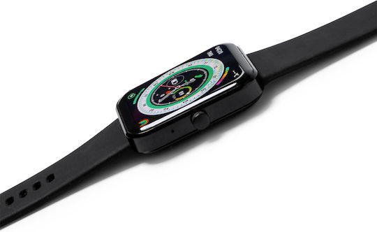 Stamina Donix 1046 Smartwatch με Παλμογράφο (Μαύρο)