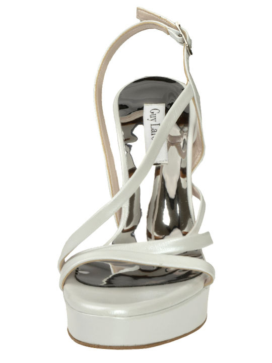 Leder Sandalen Weiß