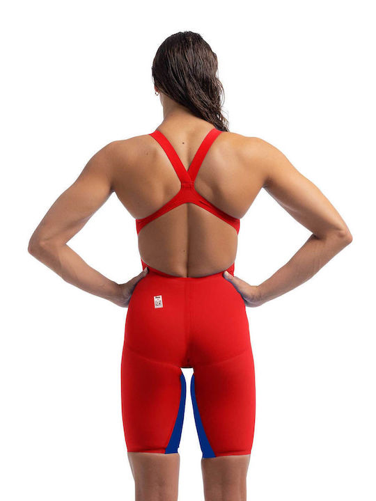 Speedo Състезателно Една Част Бански Червен