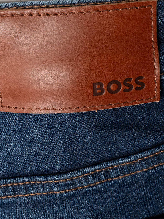 Hugo Boss Delaware Pantaloni de Bărbați din Jean Blue