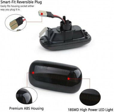 Φλας Led για Audi A2 / A3 / A4 / A6 / A8 / TT / S4 / RS4 / S6 / RS6 Citroen C5 2τμχ