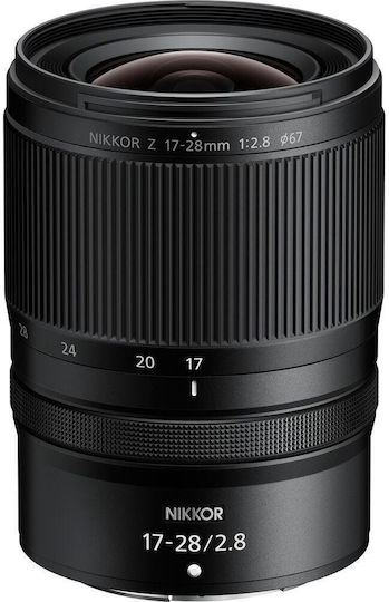 Nikon Full Frame Φωτογραφικός Φακός Nikkor Z 17 28mm Ultra-Wide Zoom για Nikon Z Mount Μαύρος