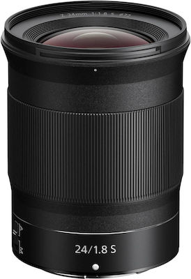 Nikon Full Frame Camera Lens Nikkor Z 24mm f/1.8 S Ultra-Wide Zoom for Nikon Z Mount Black