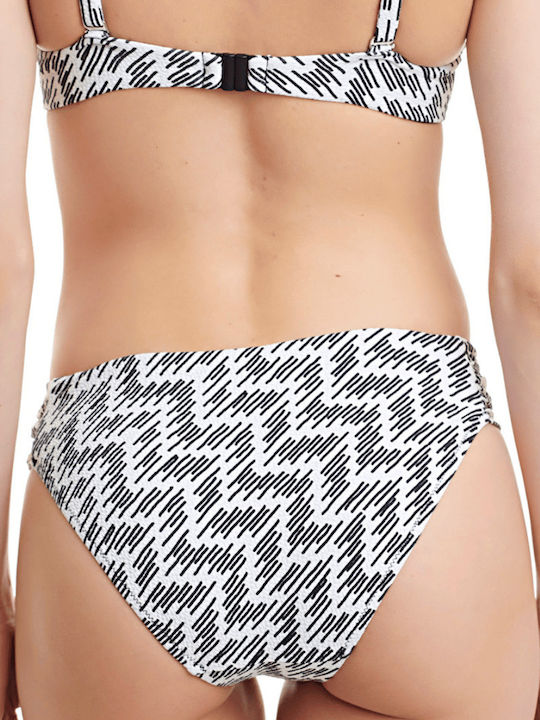 Erka Mare Bikinihose Slip 45415 Strukturiertes Weiß