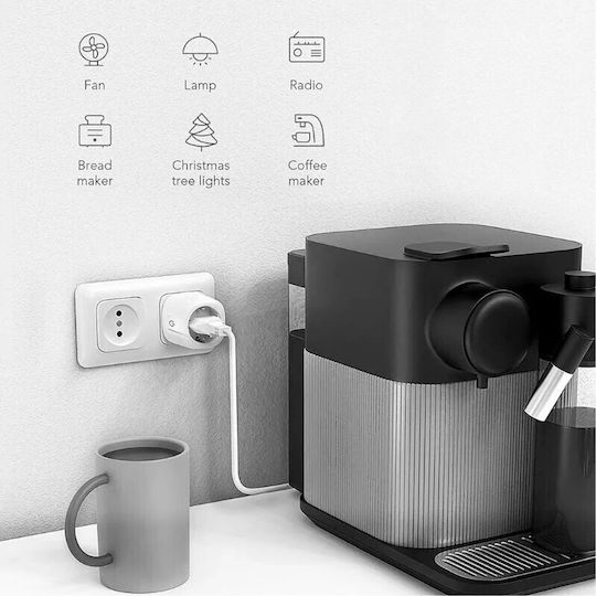 Smart Single Socket with Switch Brown