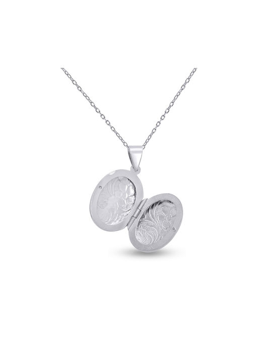 Οβάλ Necklace from Silver