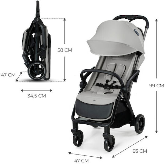 Kinderkraft Apino Baby Stroller Suitable for Newborn Raven Black 7.5kg