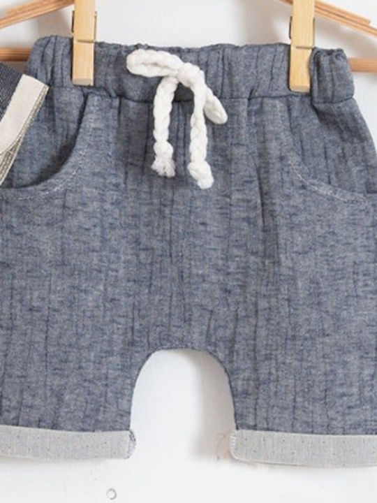 Trendy Shop Kinder Set mit Shorts Sommer 2Stück Blue